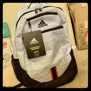Adidas backpack silver